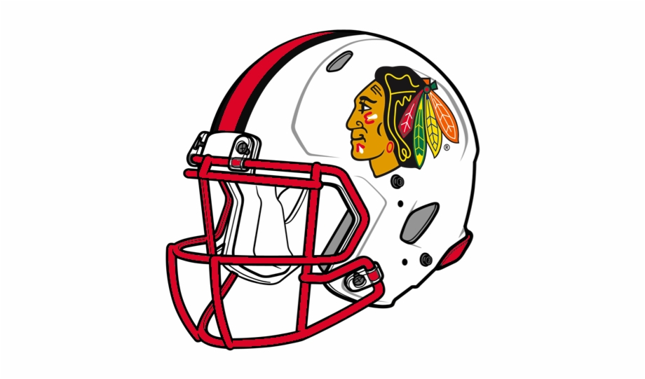 Jgoyyt Chicago Blackhawks Football Helmet