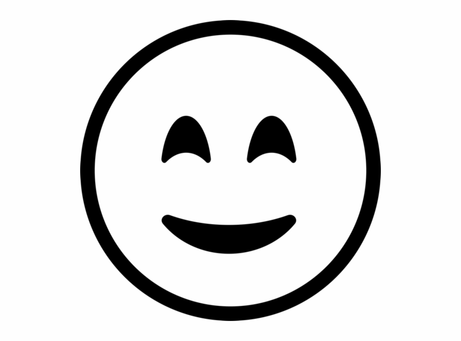 Happy Face Emoji Rubber Stamp Smiley