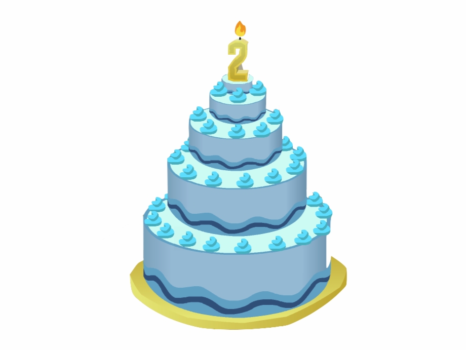 Blue Birthday Cake Transparent Png Clipart Free Download