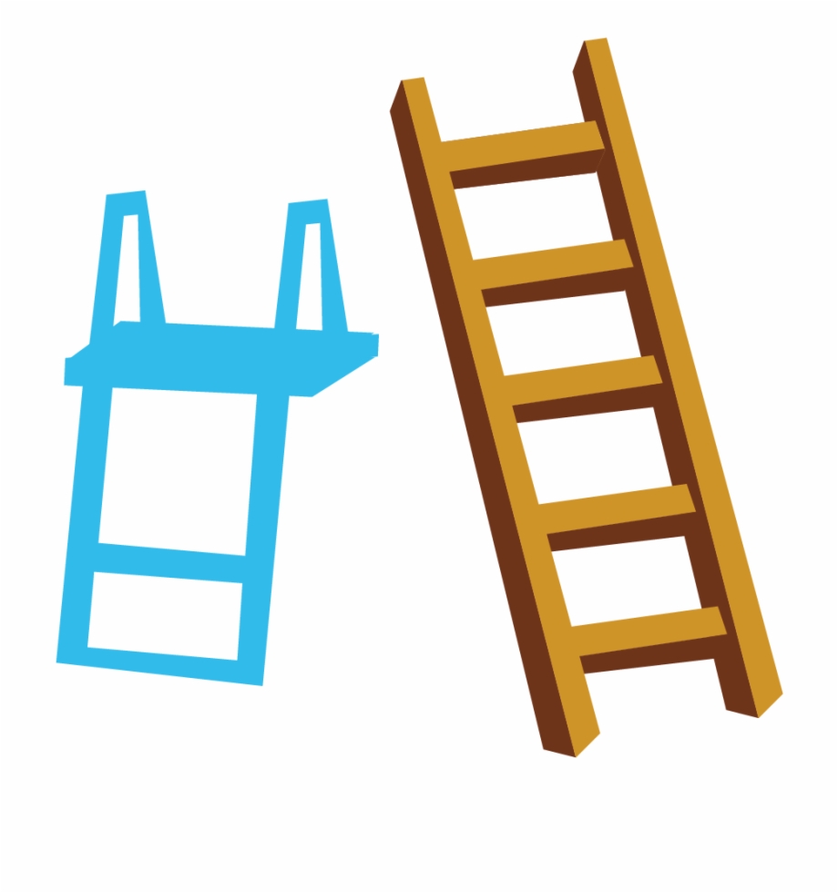 Stairs Rope Blue Ladders And Transprent Png - Clip Art Library