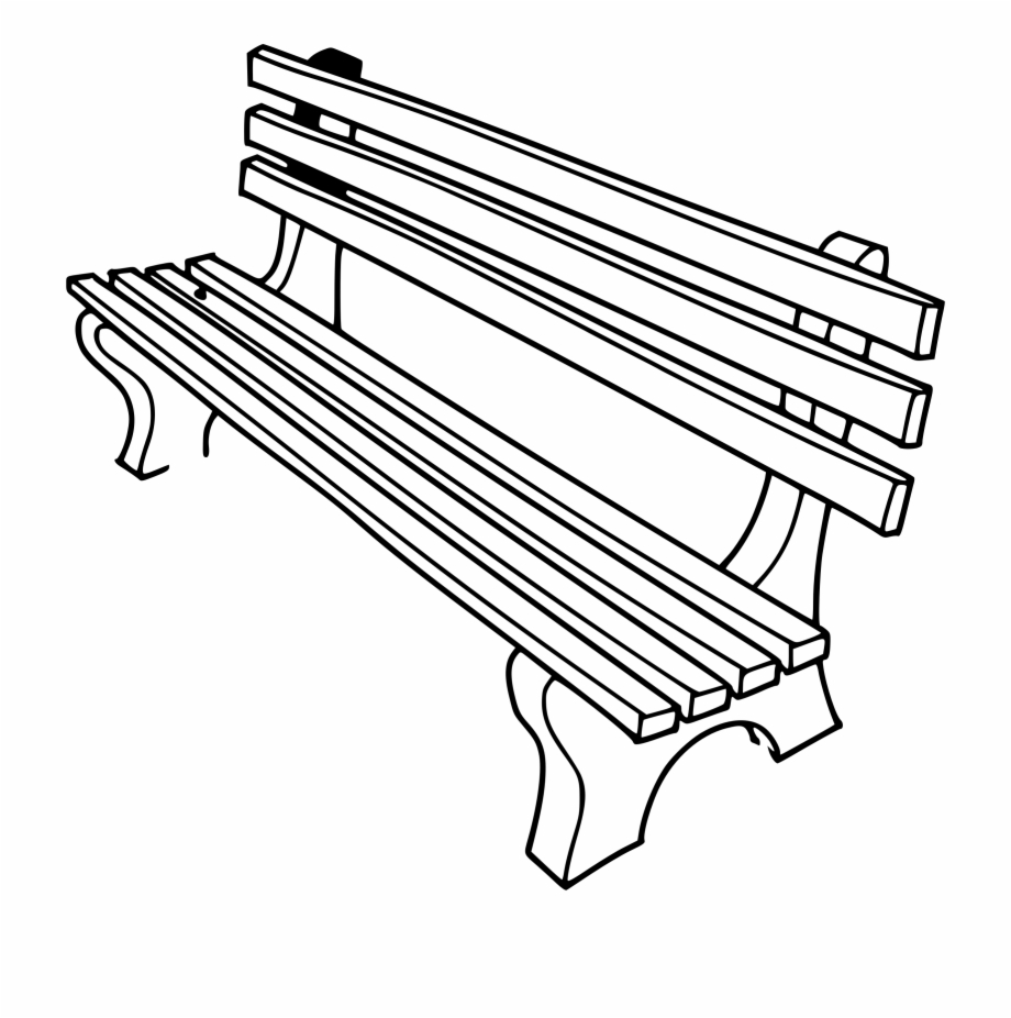 Bench Clipart Outline Bench Clipart Black And White