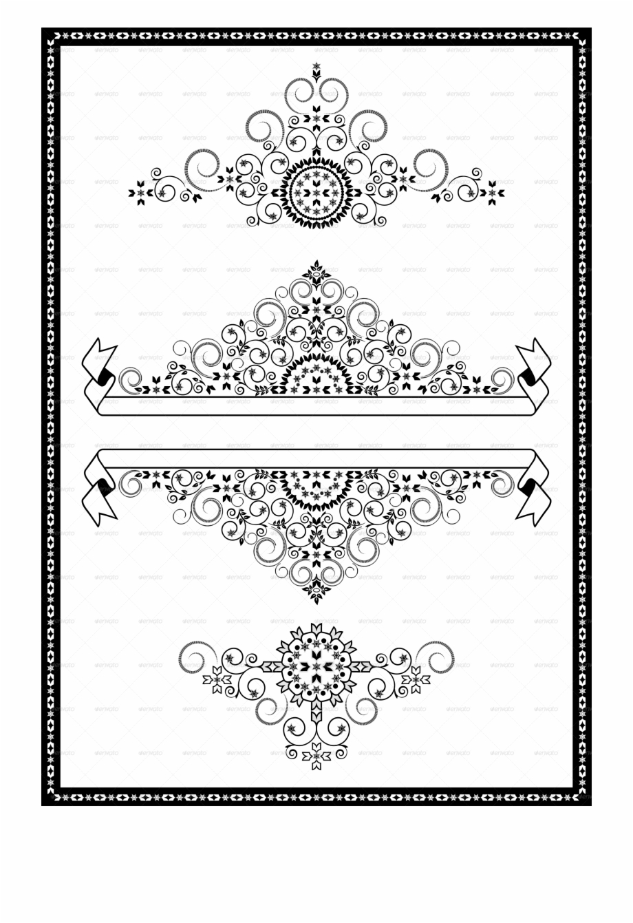 Svg Black And White Library And Banners For