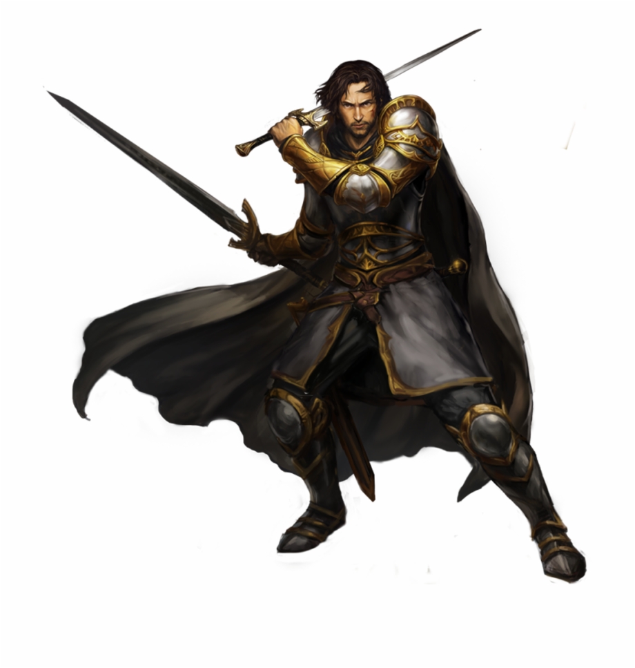 Dnd Warrior Png Human Dual Wield Fighter