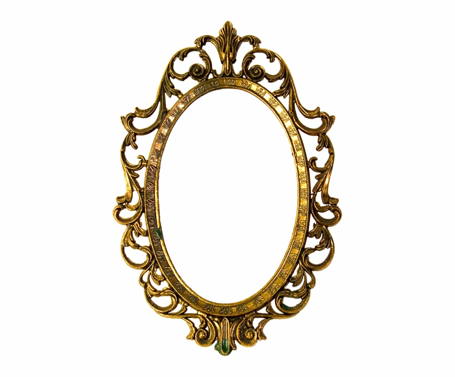 Mirror Clipart Oval Shaped Object Vintage Oval Frame