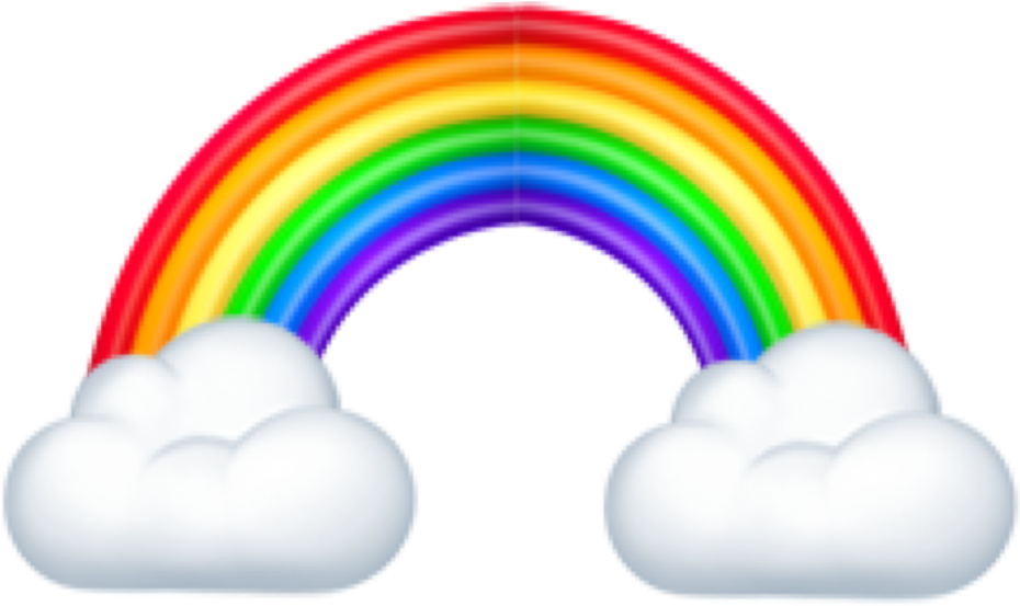 Rainbow Cloud Remixedemoji Emoji Rainbow Emoji
