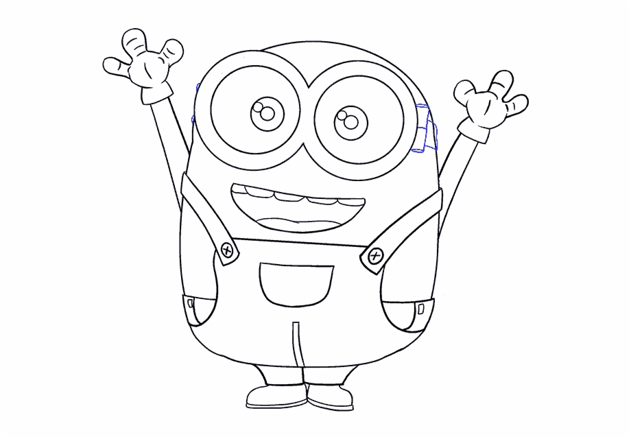 How To Draw Bob The Minion Easy Draw