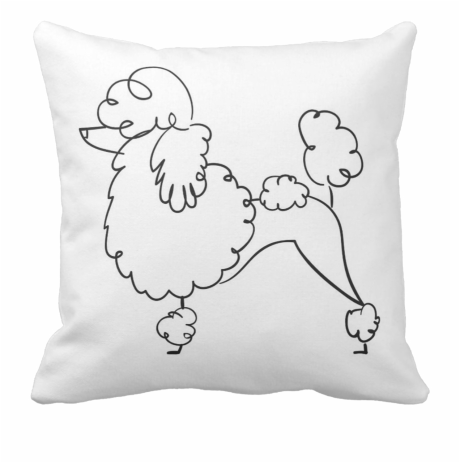 Poodle Doodle Pillow Cushion