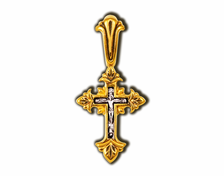 Silver Cross With Gold Plating Cross