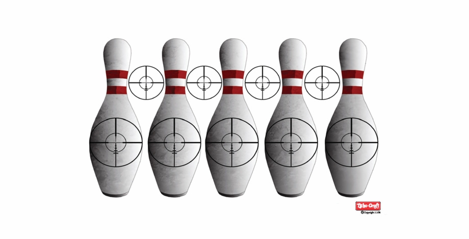 High Visibility Bowling Pins Ten Pin Bowling