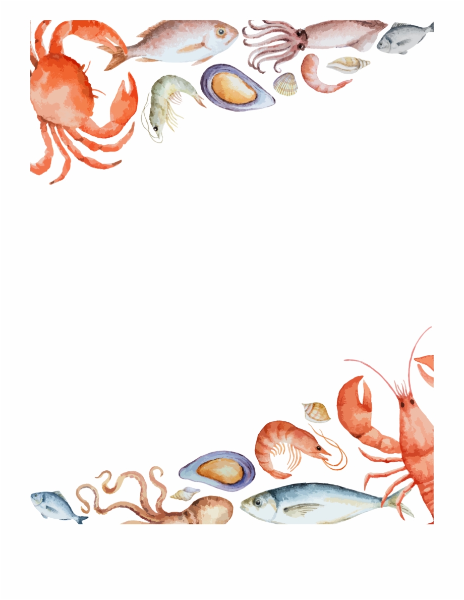 Banner Free Download Vector Border Background Transprent Seafood