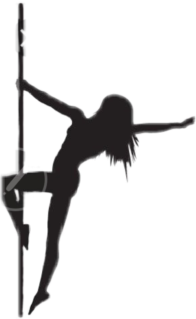 Silhouette Poledancer Stripper Pole Sexy Exotic Png Dance