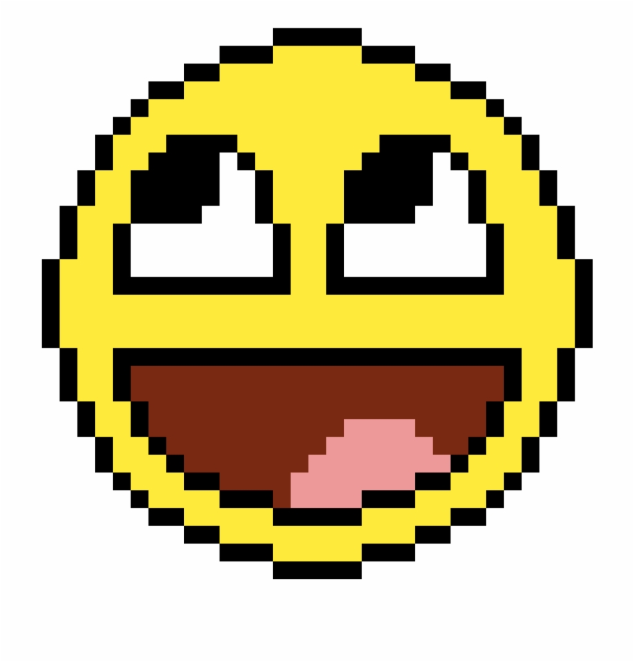 Awesome Face Smile Pixel Art