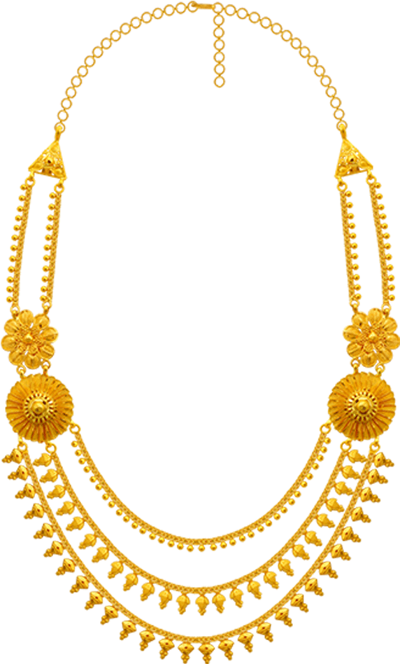22K Yellow Gold Necklace Gold Necklace Pc Chandra
