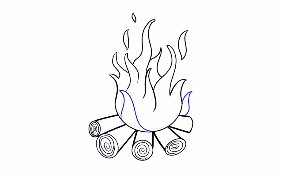 How To Draw Fire Draw A Picture Of