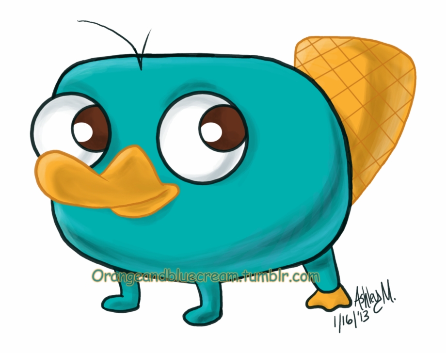 Cute Perry The Platypus Phineas And Ferb Disney Clip Art Library