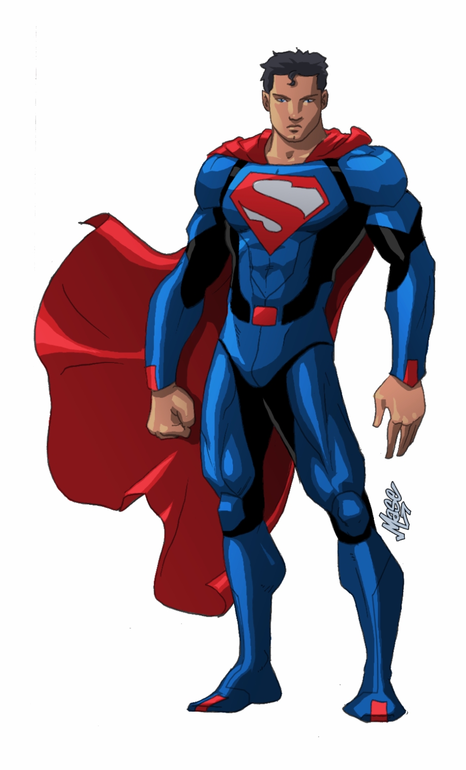 Download Transparent Png Superman Dark Blue Suit