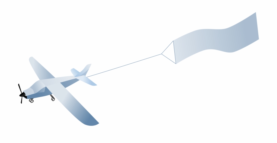 Plane With Banner Png Flying Banner Plane Clipart