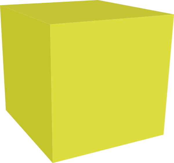 Cube 3D Clipart Gold Cube Png