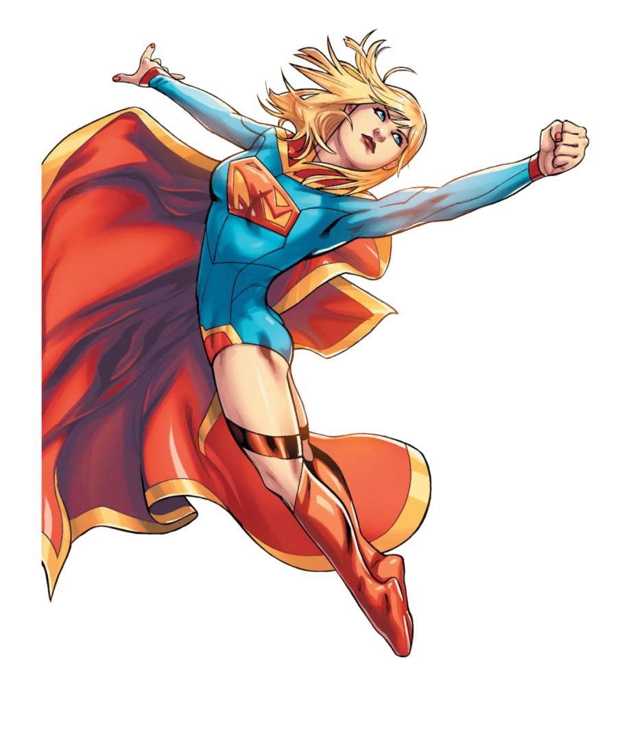 Supergirl Background Supergirl Comic Transparent Background - Clip Art  Library