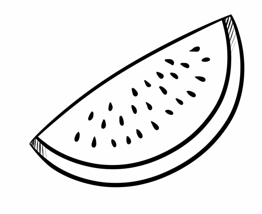 watermelon clipart outline
