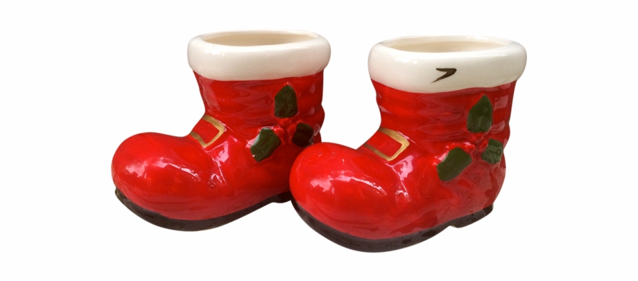 Vintage Lefton Santa Boots Rain Boot