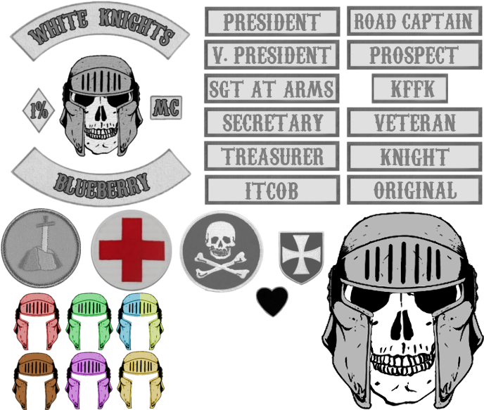 Image White Knights Mc Patches