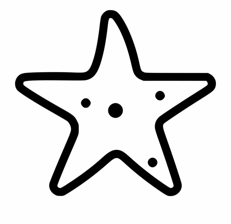 Png File White Starfish Icon