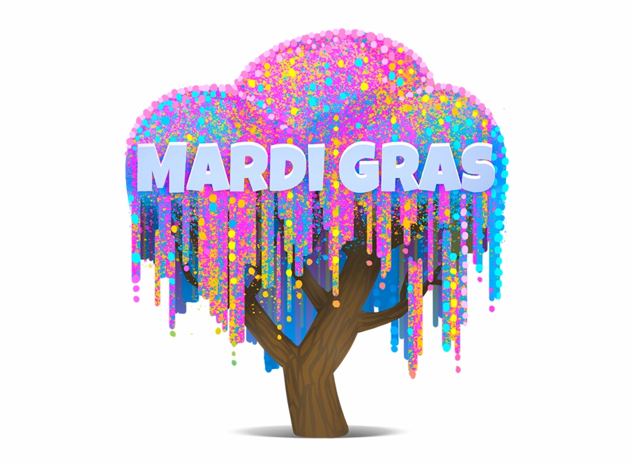Mardi Gras On Camfrog Illustration