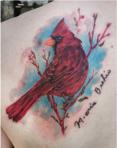 Rebeka Maine Tattoo Artist Cardinal