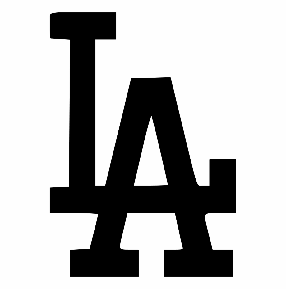 La Dodgers Logo File Size Black Los Angeles
