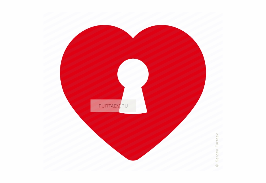 Heart Keyhole Icon Heart