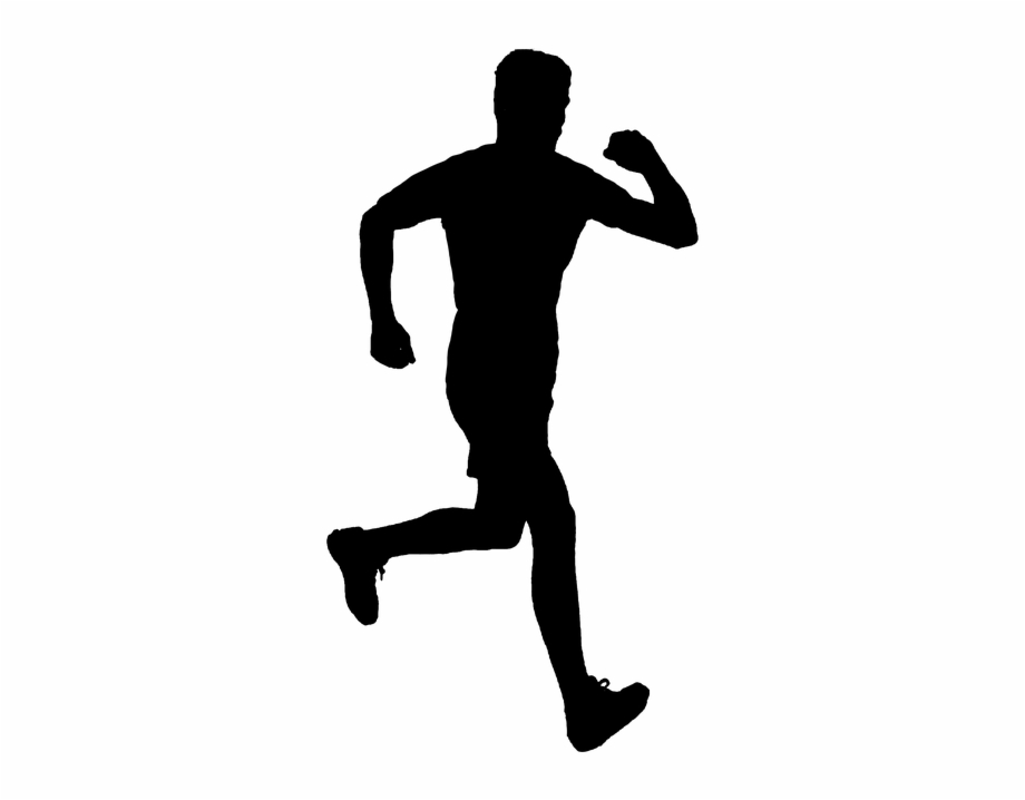 silhouette running png
