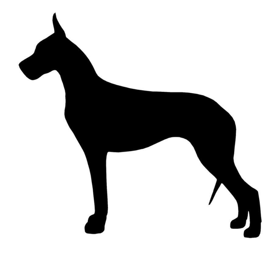 Great Dane Png Silhouette Great Dane Clipart