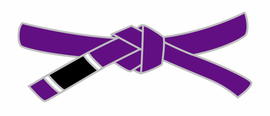 Bjj Purple Belt Black Belt Silhouette