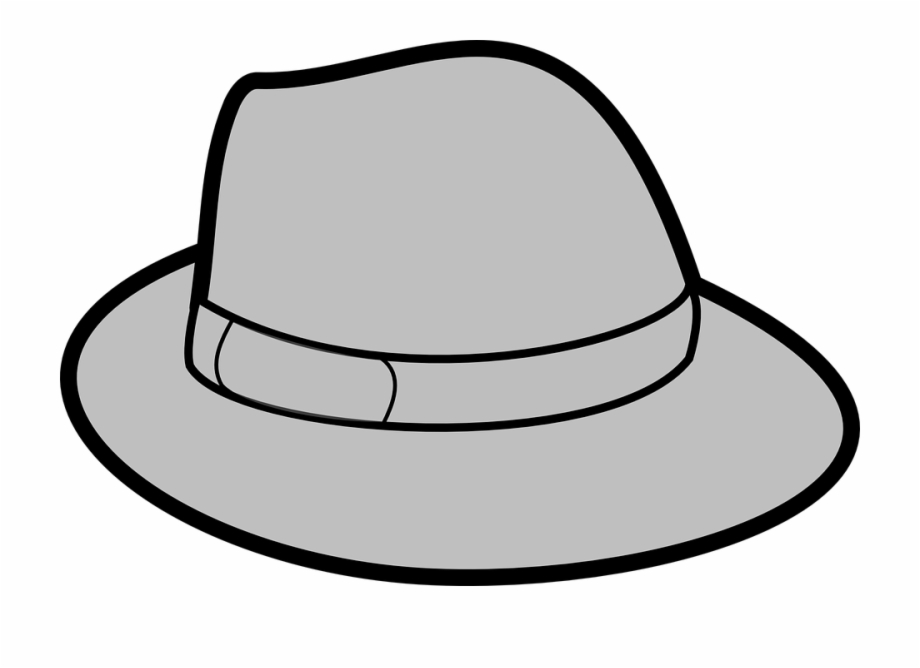 Hat Grey Gray Trilby Headwear Crooner Gangster Clip