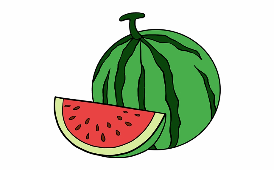 How To Draw Watermelon Slice Watermelon Easy To