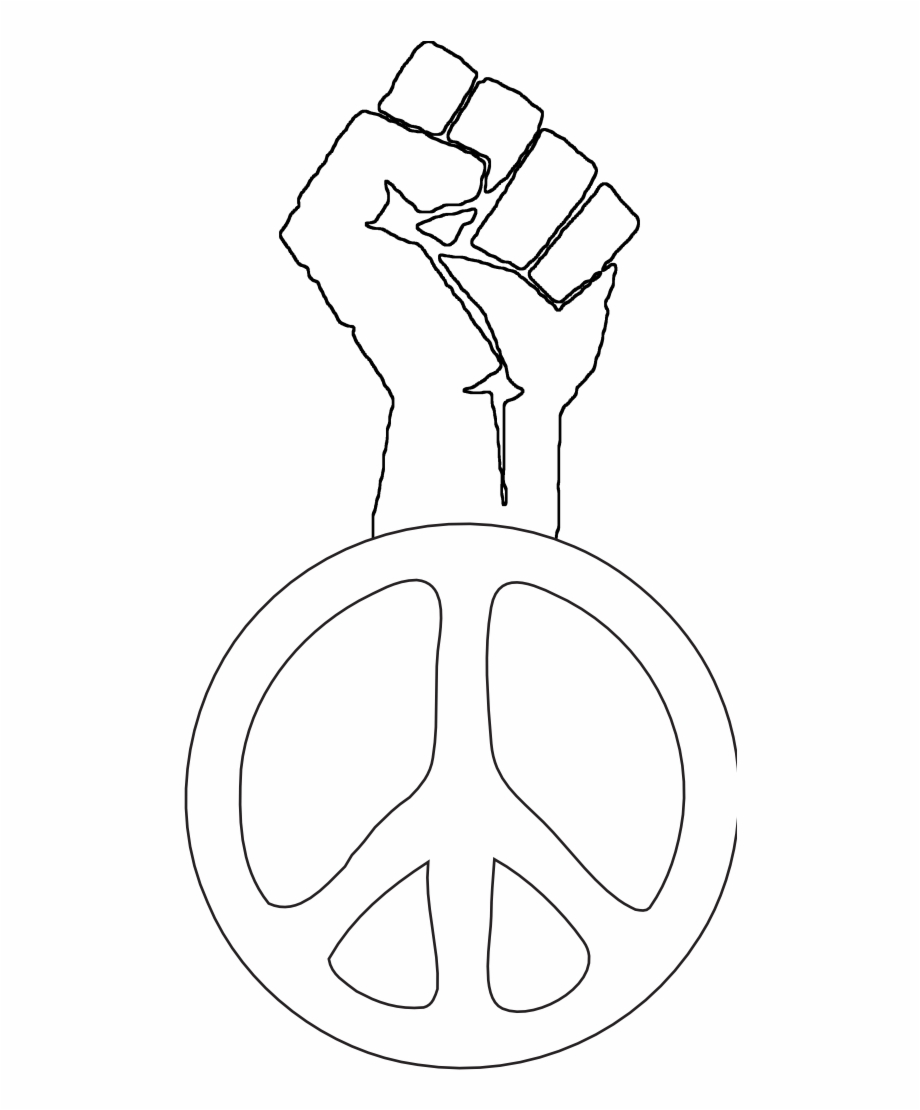 Fist Occupy Street Fight Power Peace Groovy Hippy