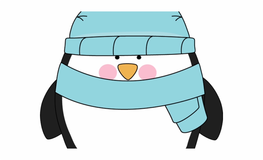 Cute Clipart Winter Boy And Girl Penguins Clipart