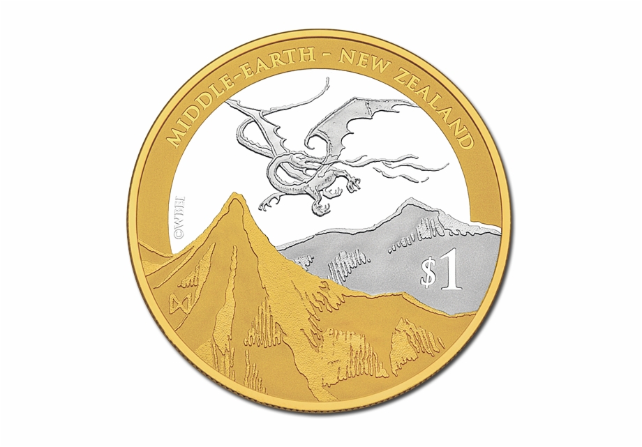 The Desolation Of Smaug Silver Coin With Gold