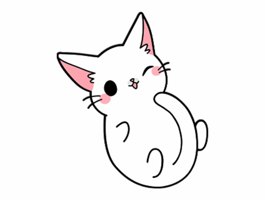 Cat Kitten Drawing Cute Cartoon Cute Cat Drawings - Clip Art Library