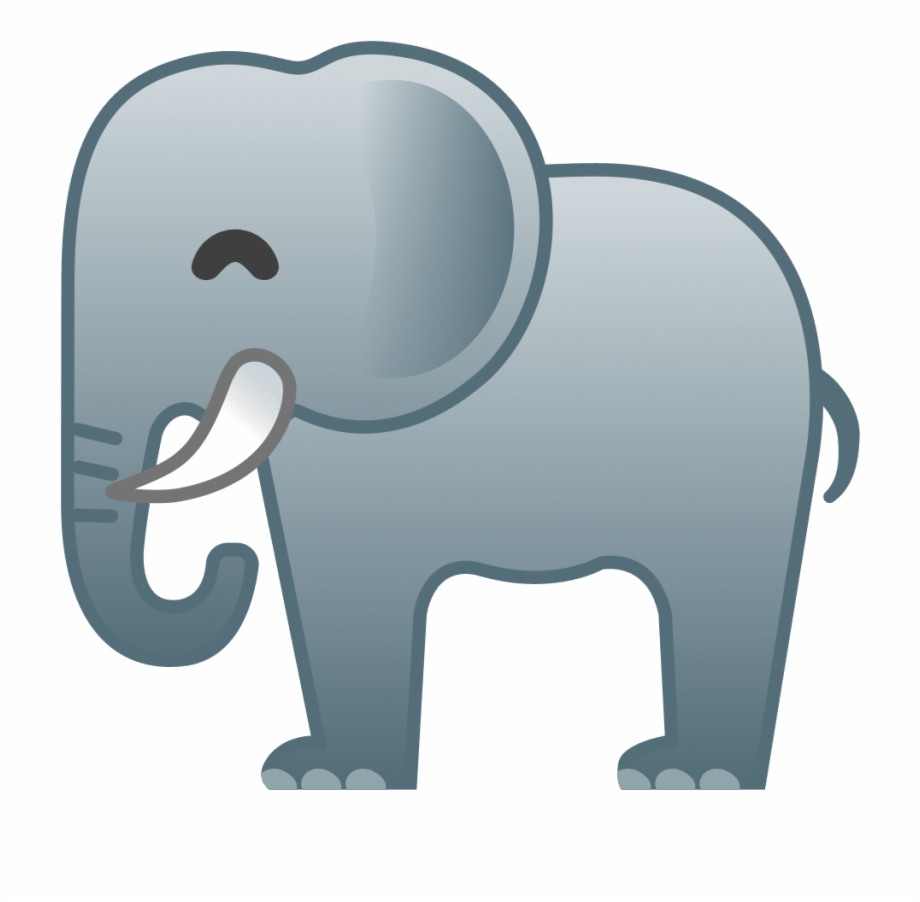 Happy Elephant Emoji Elefante Emoji Whatsapp
