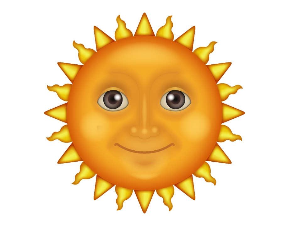 Sun Emoji Png Transparent Sun Face Emoji