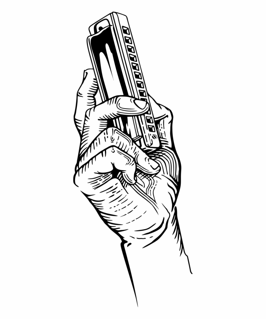 Hand Holding Book Png Hand Holding A Harmonica