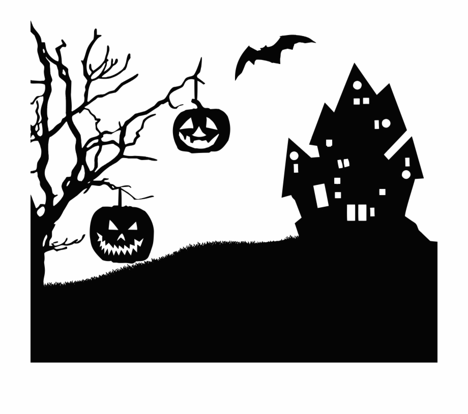 Image Result For Halloween Silhouette Halloween Landscape Black