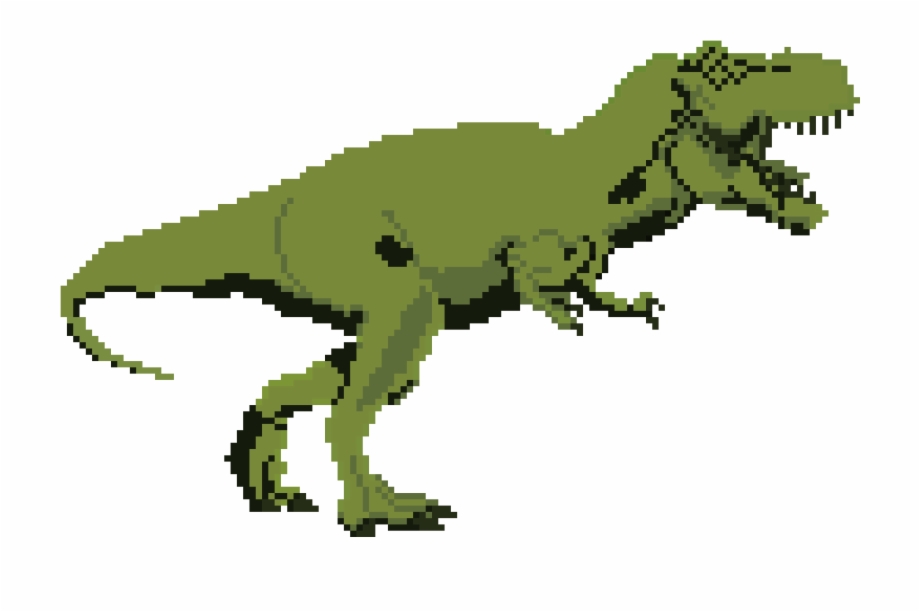 Kptallat A Kvetkezre Dinosaur Pixel Art