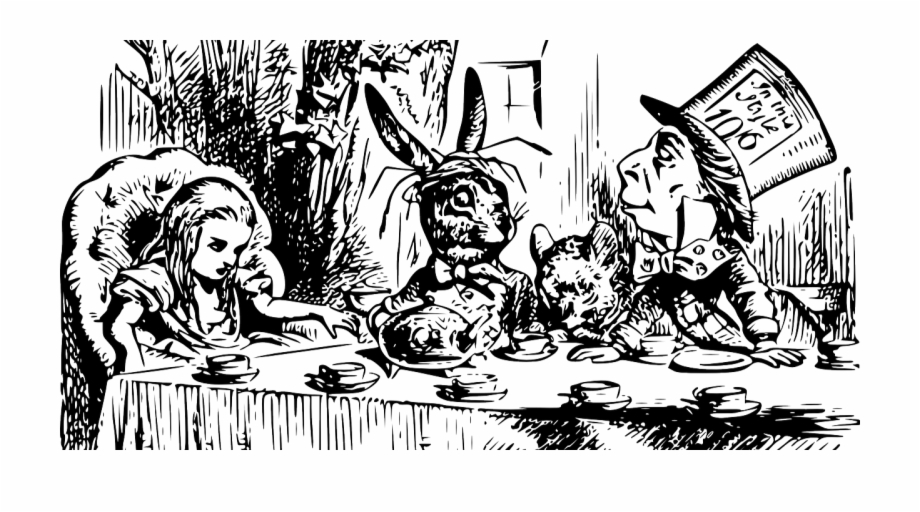 Sipsmith Mad Hatters Tea Party Alice In The Clip Art Library