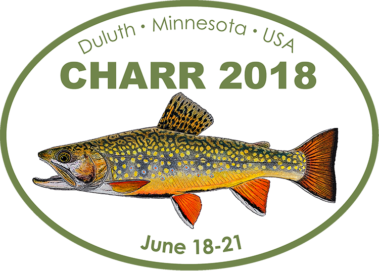 2018 Charr Symposium Logo Brook Trout Colored Pencil