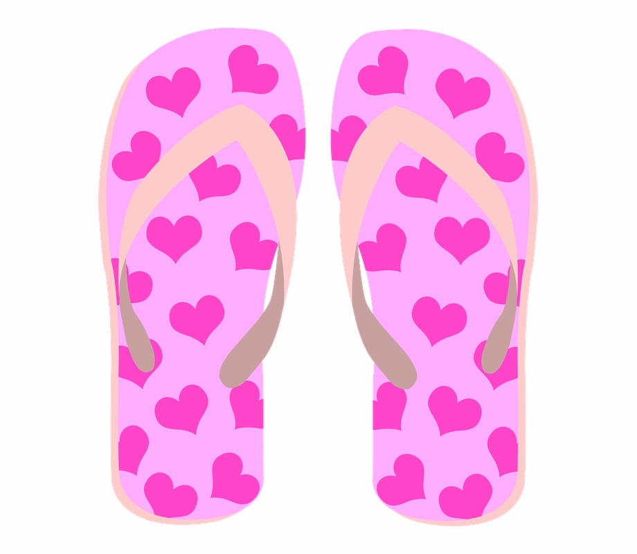 Flip Flops Pink Slippers Clipart Png