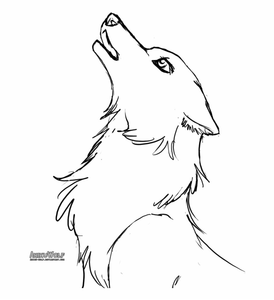 Baby Wolf Drawing Easy Female Wolf Drawing Clip Art Library