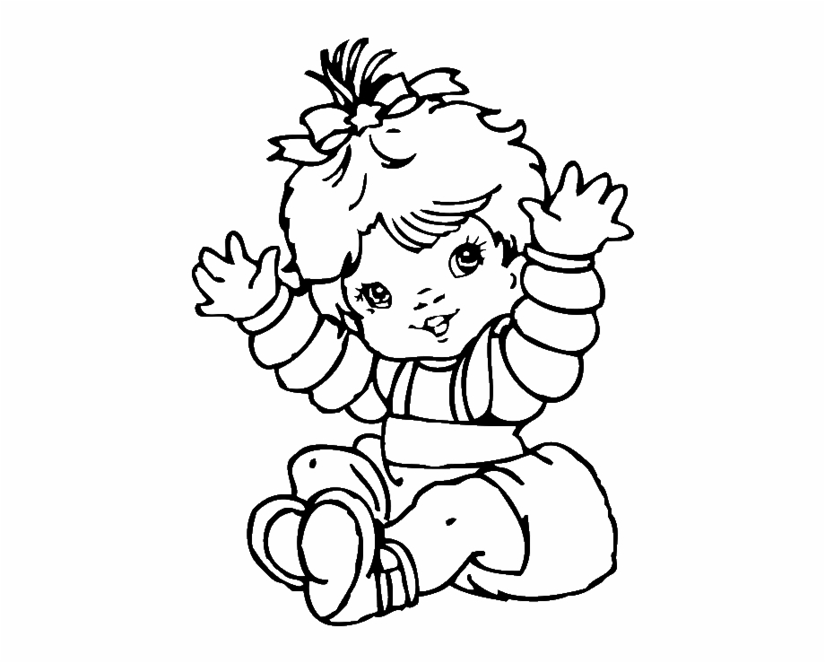 Alluring Cute Baby Girl Coloring Pages Colouring To